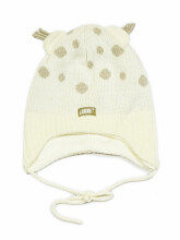 LENNE '14 Baby art.13370 (40-48cm) Šilta kūdikio pusiau vilnos / medvilnės kepurė, spalva 100