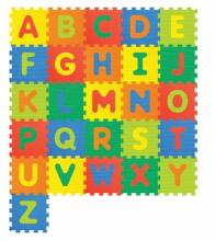 Sun Ta Toys Art.1002   Paklājiņš puzzle Burti (no 26 elementiem)