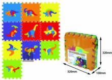 SunTaToys Floor Puzzle Art.ST1021 Bērnu daudzfunkcionālais grīdas paklājs puzle dinozauri no 10 elementiem