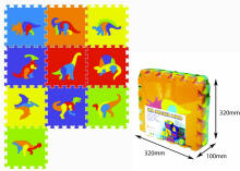 SunTaToys Floor Puzzle Art.ST1021 Bērnu daudzfunkcionālais grīdas paklājs puzle dinozauri no 10 elementiem