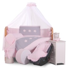 Tuttolina Stars Art.4H360 Pink комплект детского постельного белья из 4 частей