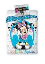 „Faro Tekstilia Disney“ patalynės „Minnie Mouse“ medvilnės patalynės komplektas 140x200 / 70x90cm