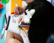 El Rhey Kids Colour Me Wellies Moth Carry Pack Bērnu gumijas zabāki (gumijnieki) ar flomasteriem dāvanu kastītē