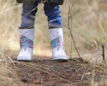 El Rhey Kids Colour Me Wellies Moth Carry Pack Bērnu gumijas zabāki (gumijnieki) ar flomasteriem dāvanu kastītē