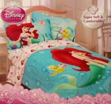 „Capri Disney“ patalynės komplektas „Ariel“ iš medvilnės 160x200
