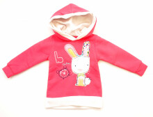 BebeKids Art.560 Стильная Кофточка Детская с капюшоном pink