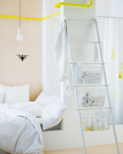 Ikea Sprutt 502.944.39 Вешалка для полотенец, белый, 190 см