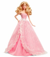 „Mattel Barbie“ kolekcininkų 2015 m. Gimtadienio palinkėjimai lėlės menui. CFG03 lėlė Barbė kolekcininkams