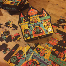 Djeco Silhouette puzzles - Fortified castle Art. DJ07258 Puzles (54 gab.)