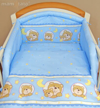 Mamo Tato Teddy Bears Col. Blue  Комплект постельного белья из 12 частей (60/100x135 см)