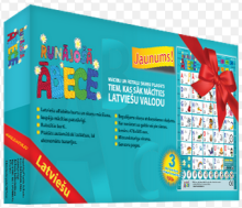 Musical Latvian ABC Art.37189 Board game: Talking alphabet/Sound poster for beginners to learn Latvian (LV)