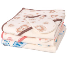 Canpol Babies Art.26/900 Махровое полотенце с уголком и варежка для купания  80*80см