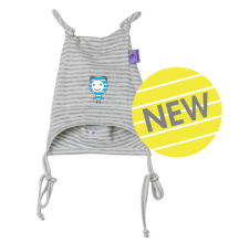 BeeKid Art. P11014 Полосатая шапка для новорождённых, 100% органический хлопок