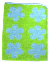 Dabīgais kokvilnas Eko pleds /pārklājs Art.0769  Yellow Cotton Chenille 140x90cm