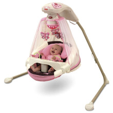 Fisher Price Butterfly Cradle ’n Swing - Mocha Butterfly Art. T4522 Качели колыбельные 