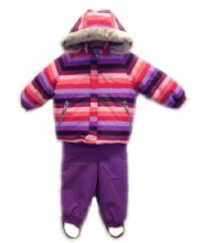 Lenne '16 Stripe Art.15318 / 1610 Šiltas žieminis kūdikių žiemos kostiumas striukė ir kelnės (74, 98 cm)