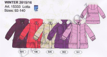 Lenne '16 Coat Lotta 15333/362 vaikų šiltas žieminis šilko švarkelis-paltas [striukė] (110 116 cm)