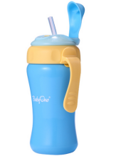 BabyOno Art. 1046 Krūze ar salmiņu, 360ml