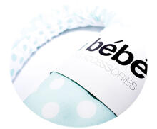 La Bebe™ Rich Maternity Pillow Art.80936 Mint Dots Подковка для сна, кормления малыша 30x104 cm