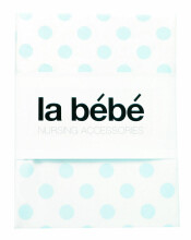 La Bebe™ Cotton Art.77802 Mint Dots Детская хлопковая пеленочка 75x75cm (1 шт.)