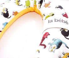 La Bebe™ Snug Cotton Nursing Maternity Pillow Art.81018 Cats Подкова для сна/кормления малыша 20x70см