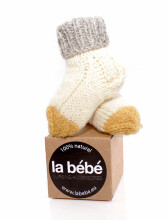 La Bebe™ Lambswool Natural Eco Socks Art.81005 Random Натуральные шерстяные носочки для новорожденного