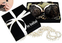 La Bebe™ Boutique Lingerie Eco Art.81419 Mysterious grūtnieču/barošanas krūšturis ar stingru atpogājamu bļodiņu un stabilu krūšu atbalstu