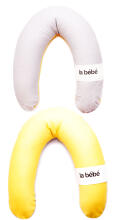 La Bebe™ Rich Maternity Pillow Art.81677 Pearl Lemon Подковка для сна, кормления малыша 30x104 cm