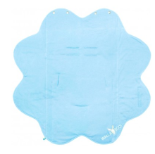 Wallaboo Baby Wrap Fleur Sky Blue Art.WWF.0310.1906 Silts un mīksts konvertiņš puķes formā