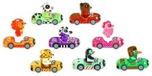 Djeco Puzzle Bolidanimo Art. DJ01555 Pазвивающая игрушка для детей (8 дет.)