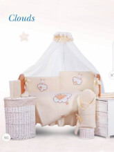 Tuttolina Sleeping Bear Cream 6/1 Kомплект детского постельного белья из 6-ти частей 