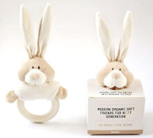 Wooly Organic Bunny Art.00204 Wooly Organic - Organic Bunny Rabbit Rattle Teether