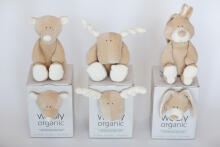 Wooly Organic Art.00202 Soft toy made of eco-cotton - Bunny (100% natural)