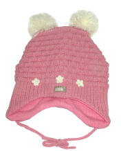 Lenne'18 Art.15376-17376A/176 Jane Knitted hat Детская вязаная шапочка на завязочках.