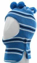 LENNE '14 - Тёплый вязанный зимний шлем в полоску для мальчиков и девочек Bug Art.13581 (46cm)  цвет 632