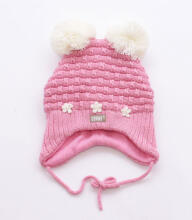 Lenne'18 Art.15376-17376A/176 Jane Knitted hat Детская вязаная шапочка на завязочках.