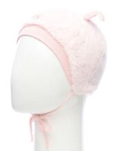 Lenne'17 Art.15371-16371/176 Berna Knitted hat pink Детская тёплая плюшевая шапочка