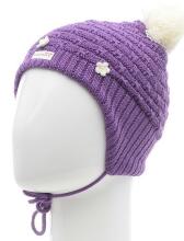 Lenne'18 Art.15376-17376A/362 Jane Knitted hat Детская вязаная шапочка на завязочках.
