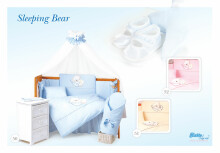 Tuttolina Art.50 Sleeping  Bear 7H- Bērnu gultas veļas komplekts