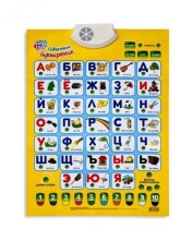 Žaisk išmanųjį meną. 7002 Besivystantis elektroninis mokymosi plakatas Kalba abėcėle