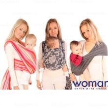 Womar Zaffiro Be Close CH-03 Grey Leaves Zīdaiņu slings