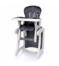4Baby'18 Fashion Col.Grey   Barošanas Krēsliņš+galdiņš Transformeris