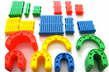 Funny Blocks Art.HC-205 Детский пластиковый развивающий набор конструктор Цифры и Буквы