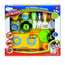 Super Kitchen Art.ZRWD-G20 Игровой набор посуды для девочек с кухней