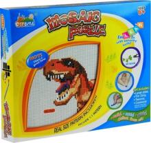 Diy Castle Art.7007 Pixel Mosaic Puzzle Dino Bērnu mozaīka 