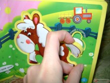 Книжка-игрушка с мягкими пазлами Art.027366 Кто сказал У-ух. Лесные животные.