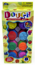 Kid's Dough Art.23308 Набор пластилина c отпечатками 8 цветов.