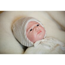 „Vilaurita Art.517“ 100% kūdikių žieminė merino vilnos kepurė (kūdikių kepurė)