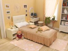 MD BEDDY Арт.83297 Стильная молодёжная кровать из эко кожи с матрасом 158x74 см