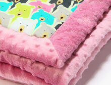 La Millou Art. 83422 Infart Blanket Polar Bears Dusty Rose Высококачественное детское двустороннее одеяло от Дизайнера Ла Миллоу (65x75 см) 